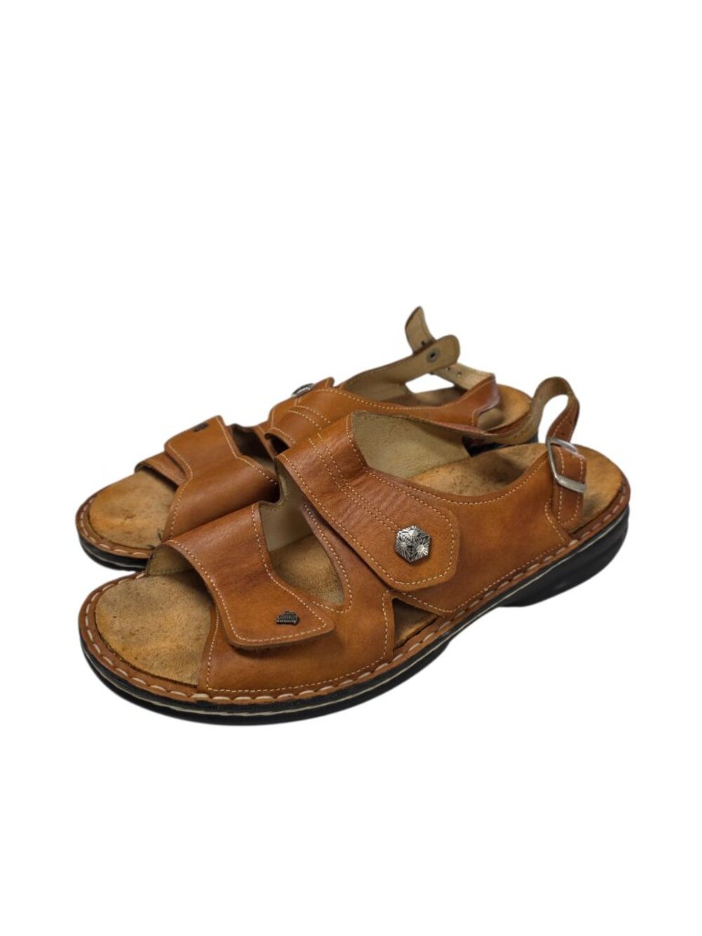 Finn Comfort Gomera Slingback Sandals, Comfort, Leahter, Brown, Size 41/ US 10